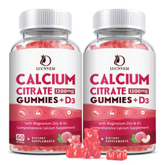 LUCNVEM Calcium Citrate 1200mg bottle offers easy daily calcium support.