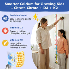 LUCNVEM Gummies texture close-up highlighting their chewable, kid-friendly format.