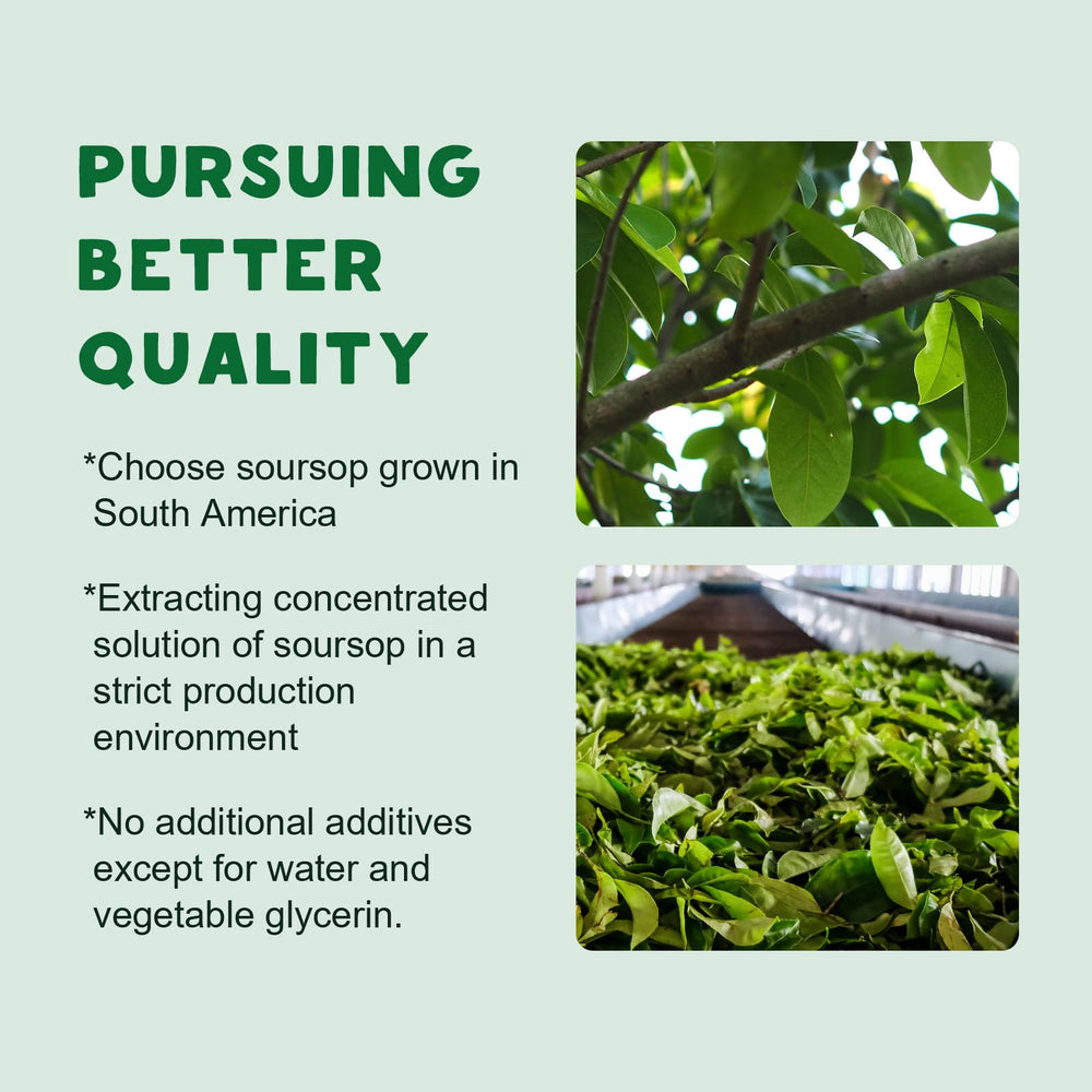 LUCNVEM Soursop Drops GMP-certified quality seal visible