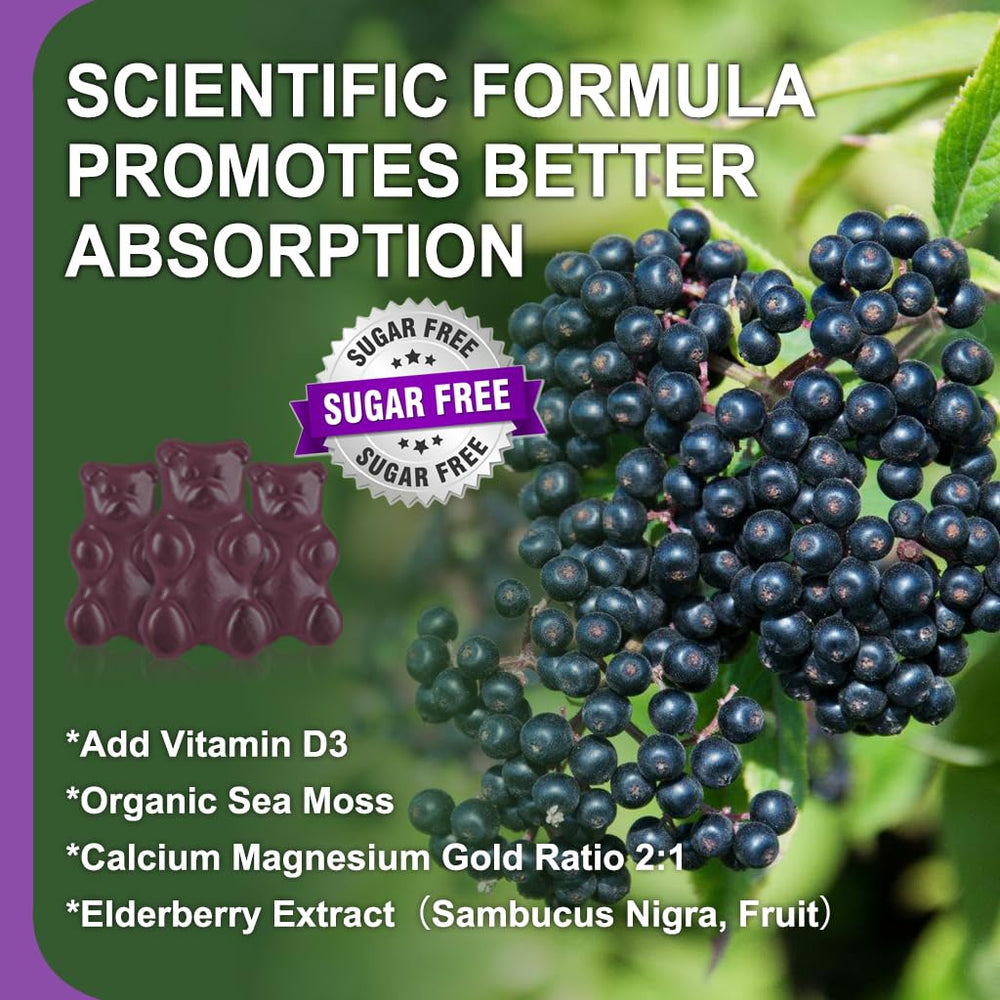 LUCNVEM vegan sugar-free gummies with no artificial colors and gelatin-free ingredients.