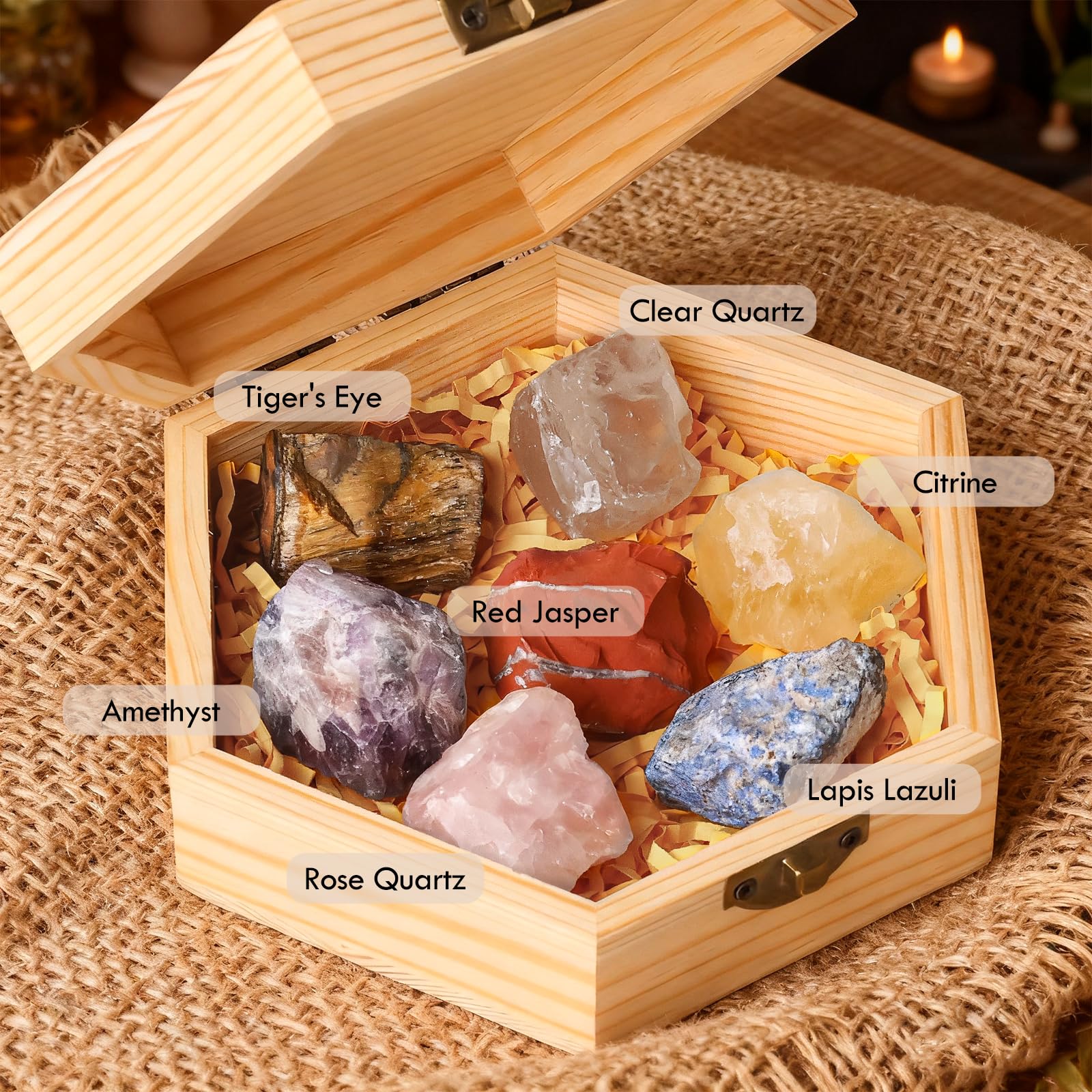 Ludesenimue Clear Quartz raw crystal amplifies intentions during practice