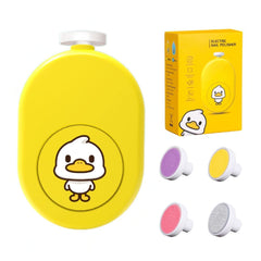 LUFFCABO electric baby nail file in action for gentle newborn nail care.