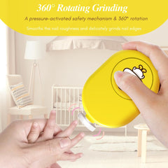 Pink pad for older children or adults provides comfortable grooming.