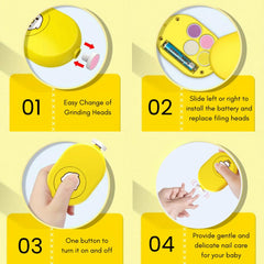 Yellow pad for over 12 months supports smoother filing as babies grow.
