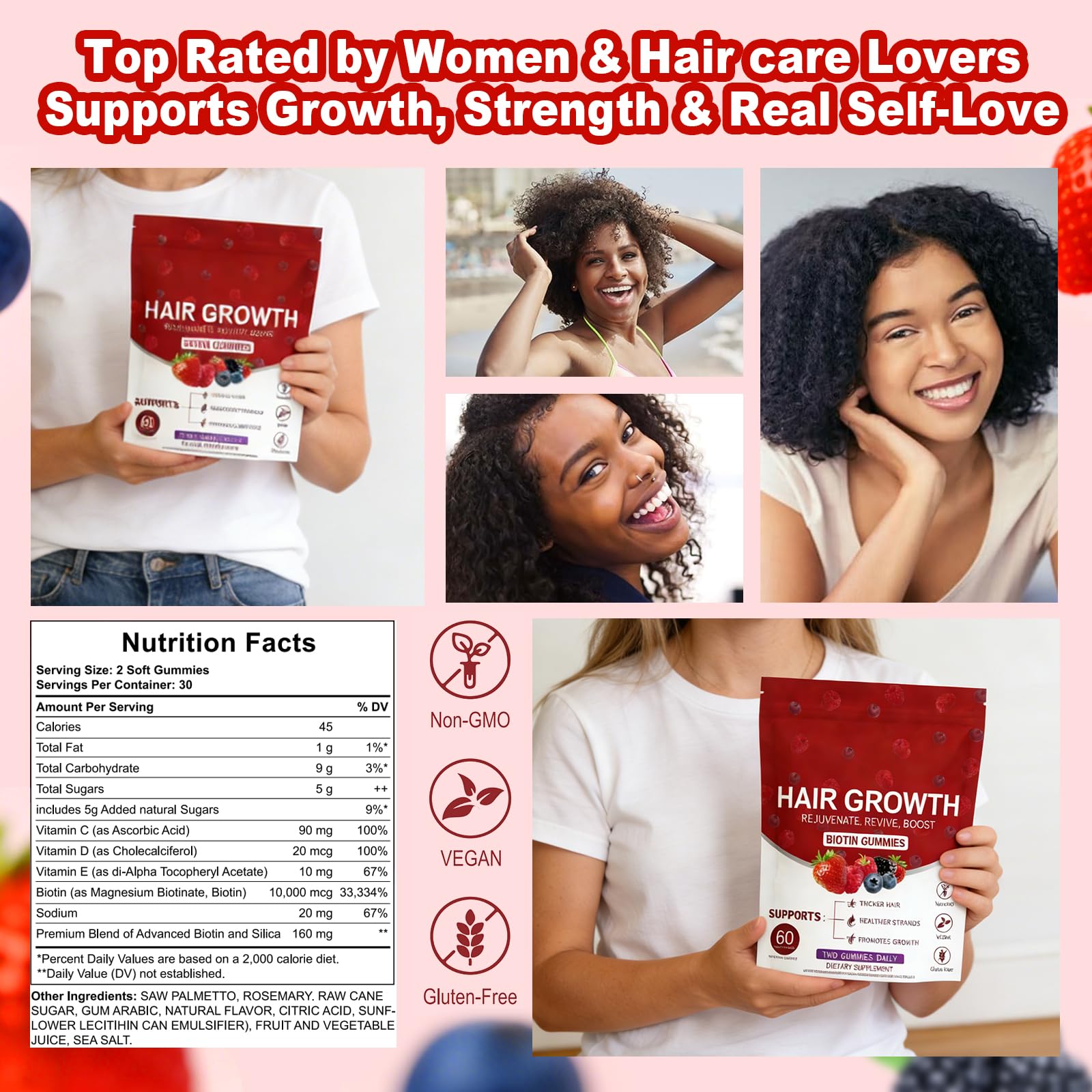 LUIMOLL Lumin Hair Growth Gummies daily use packaging illustrating easy routine integration.