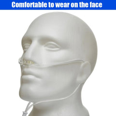 Luisddi high-flow nasal cannula close-up shows soft tubing for gentle wear