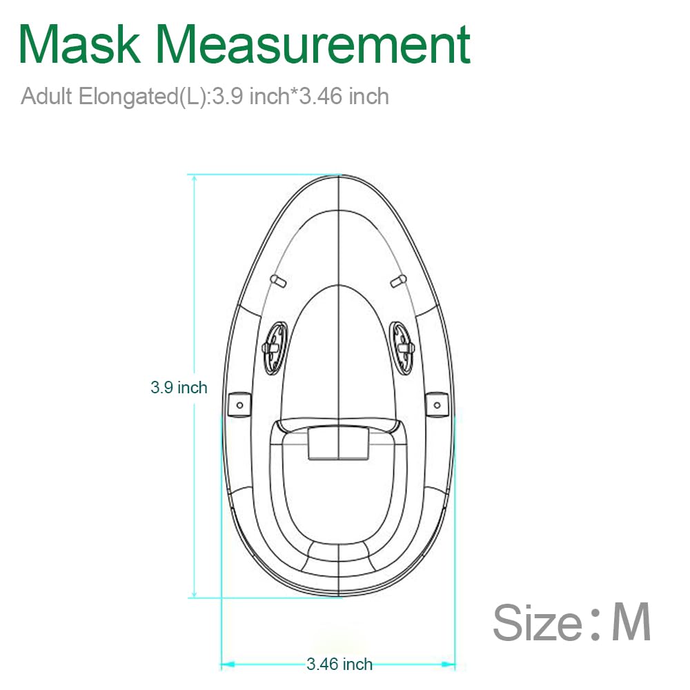Luisddi mask with 6.6 ft tubing for steady positioning