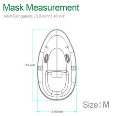 Luisddi mask with 6.6 ft tubing for steady positioning