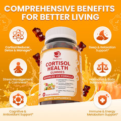 Lukaree cortisol packaging with vegan and sugar-free claims for clean living