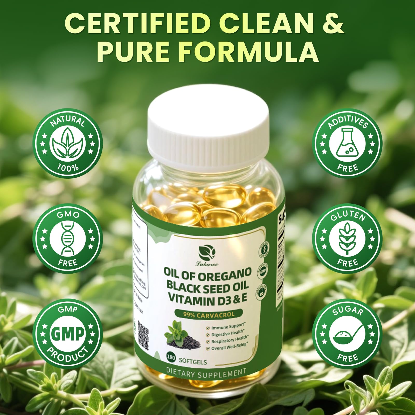 Lukaree digestive balance capsules scene hints at smoother digestion.