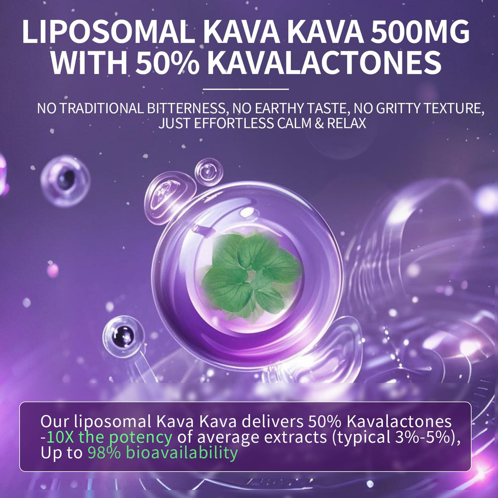 Lukaree Kava Capsules label closeup showing 50% kavalactones.