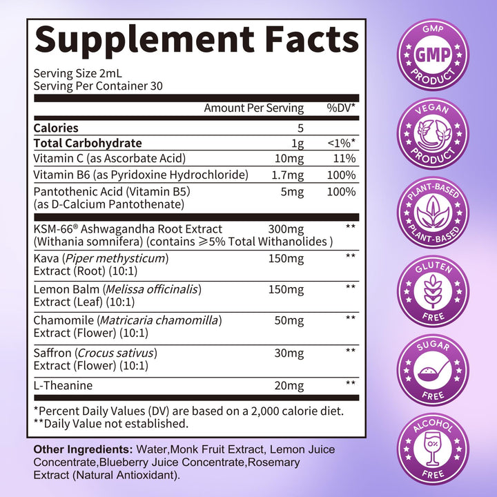 Lukaree KSM-66 Ashwagandha bottle highlights calm and focus