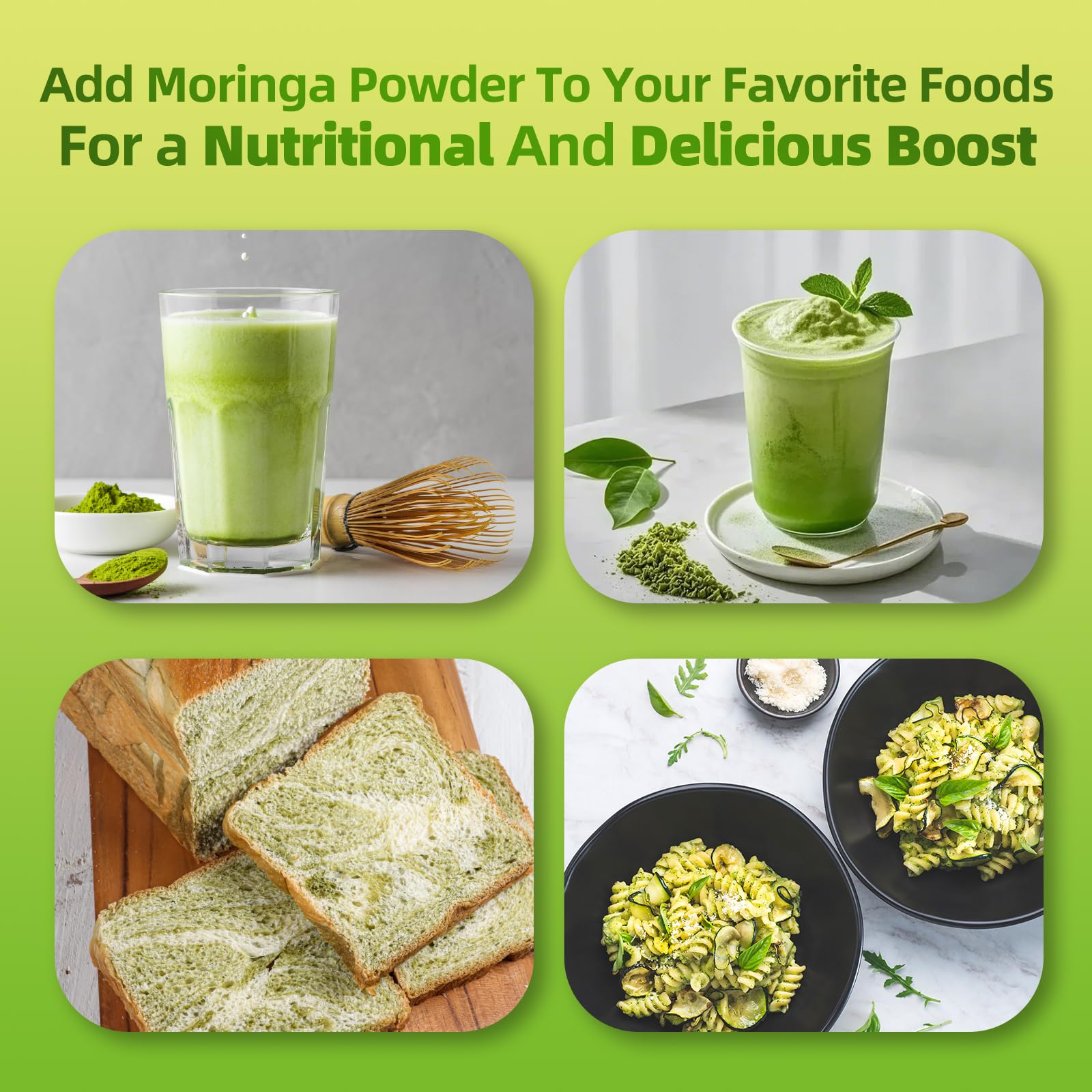 Lukaree Moringa Matcha Powder front packaging emphasizes clean label and everyday wellness.