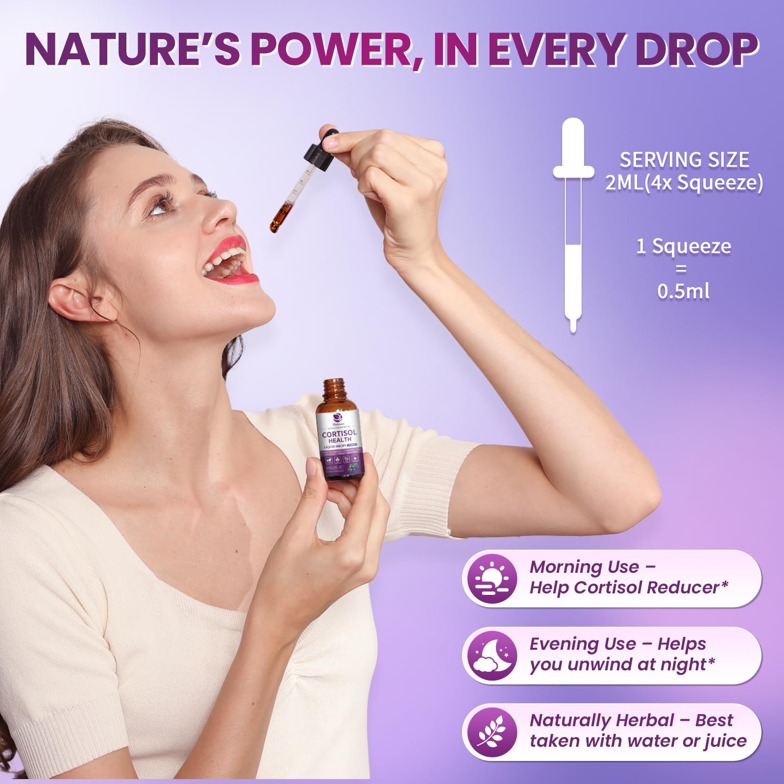 Lukaree mood-boosting drops shown during morning routine