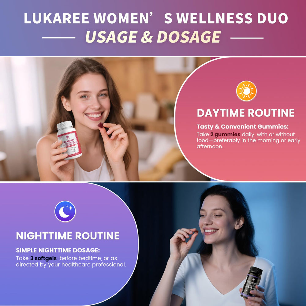 Lukaree morning routine with gummies suggests daytime clarity and focus
