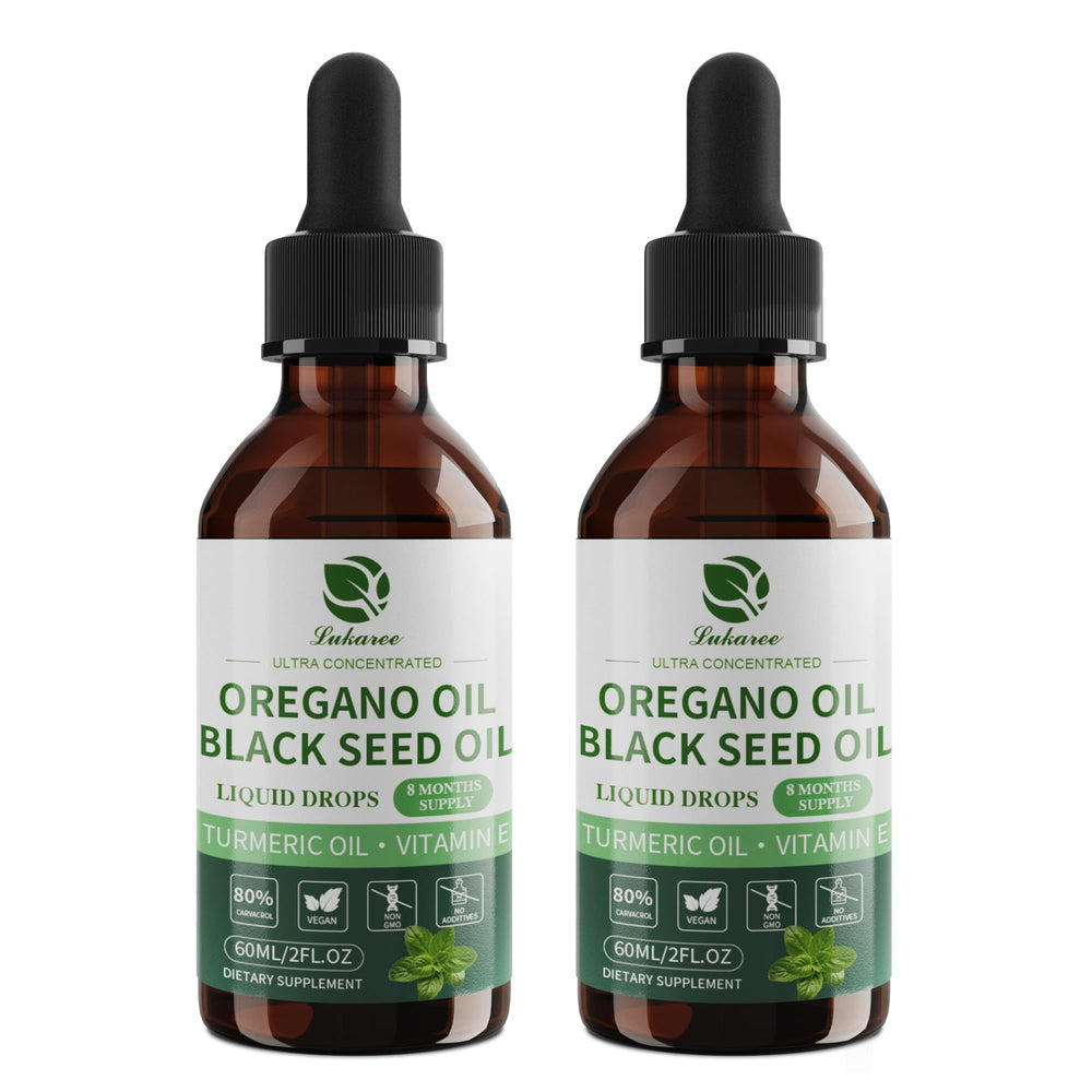 Lukaree Oil of Oregano bottle pour for daily use and routine
