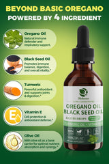 Lukaree oregano oil dropper for easy, precise dosing.