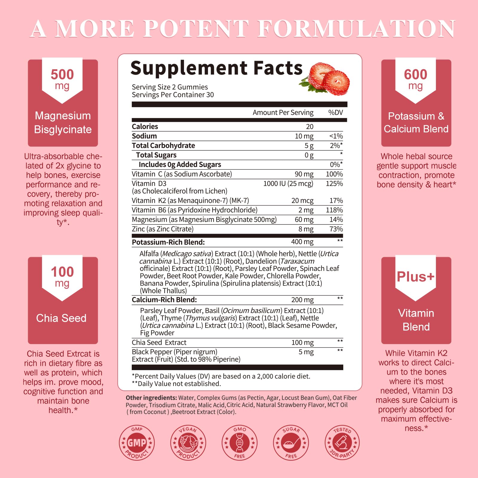 Lukaree plant potassium calcium complex ingredients supporting electrolytes