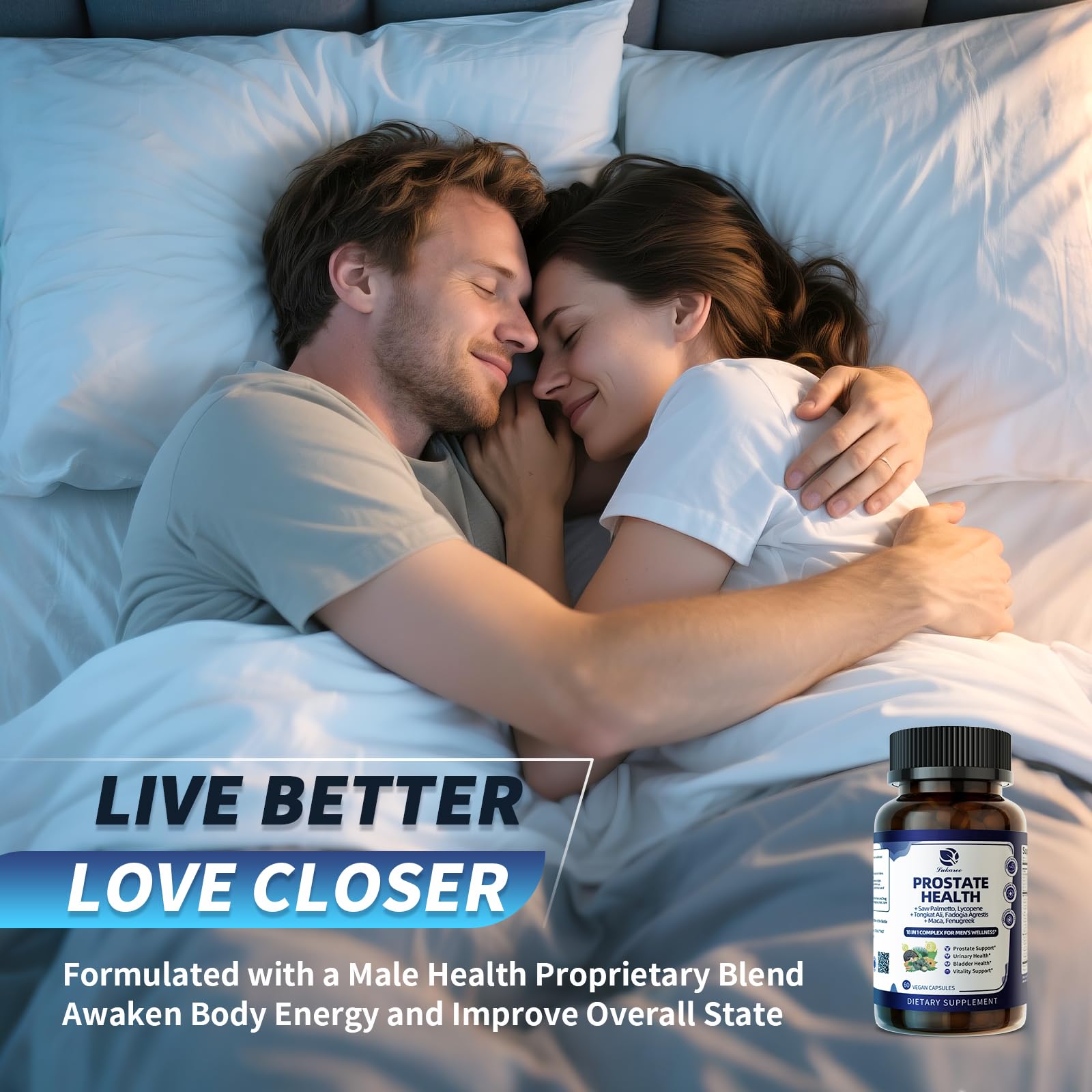 Lukaree Prostate Health Ashwagandha image signaling stress balance benefits