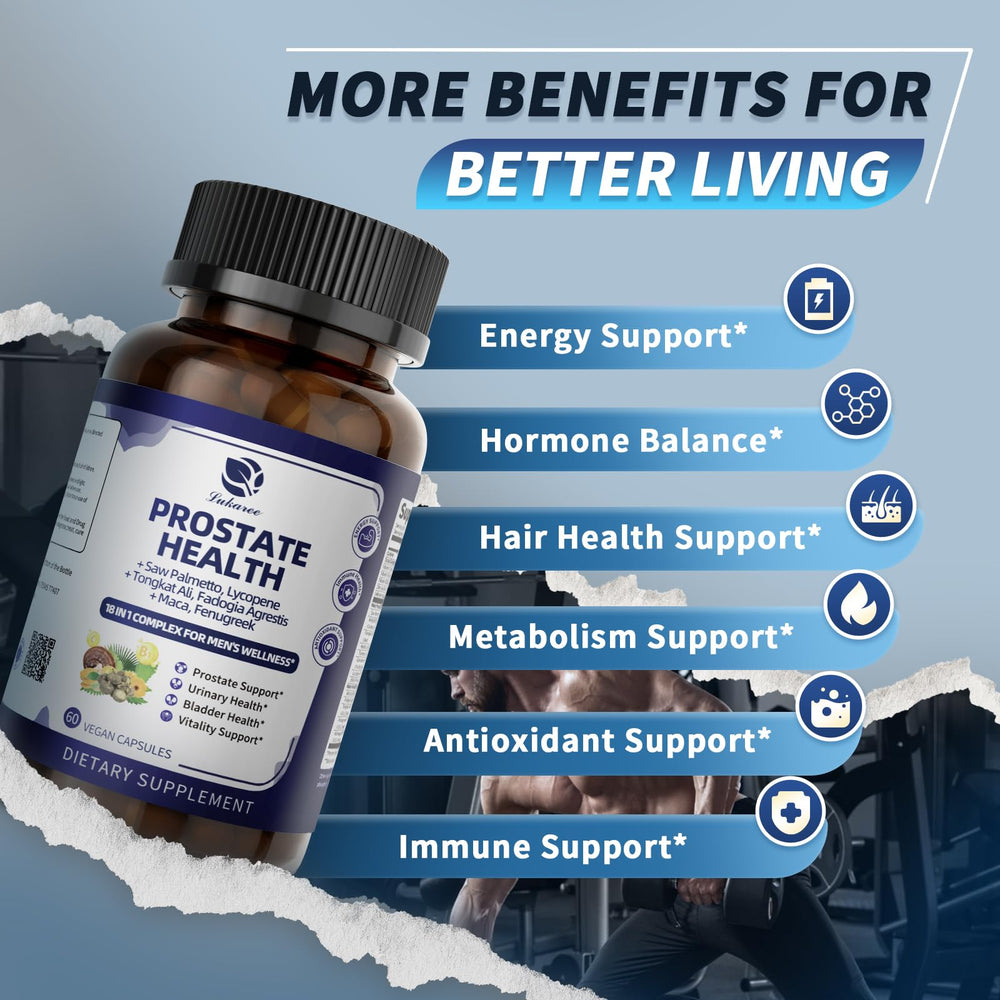 Lukaree Prostate Health Nettle image highlighting plant-based nutrients