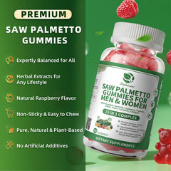 Lukaree Saw Palmetto label close-up highlighting 15-in-1 formula