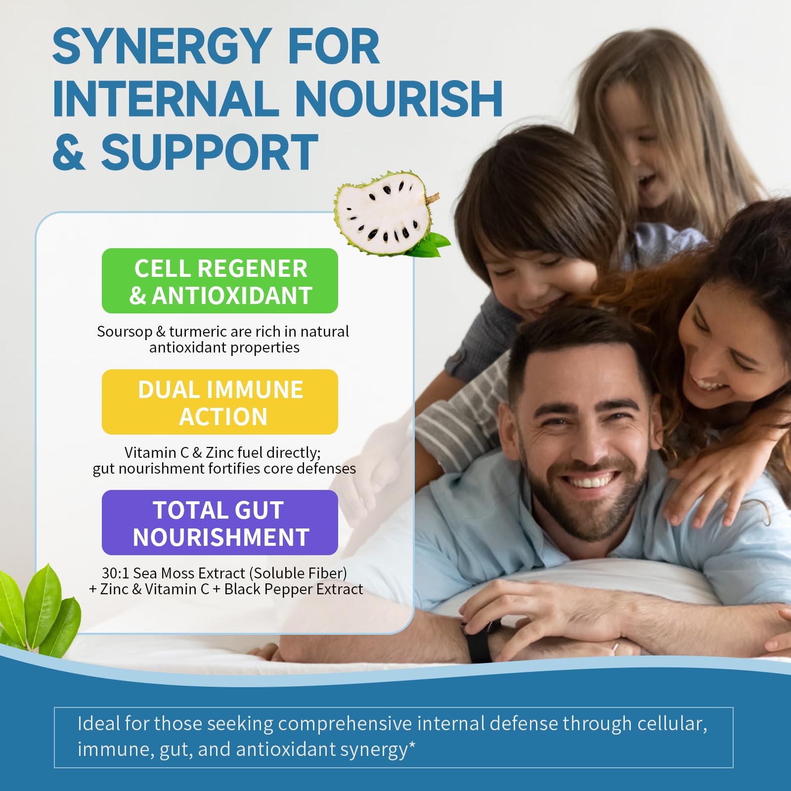 Lukaree sea moss bottle highlighting minerals for balanced nutrition.