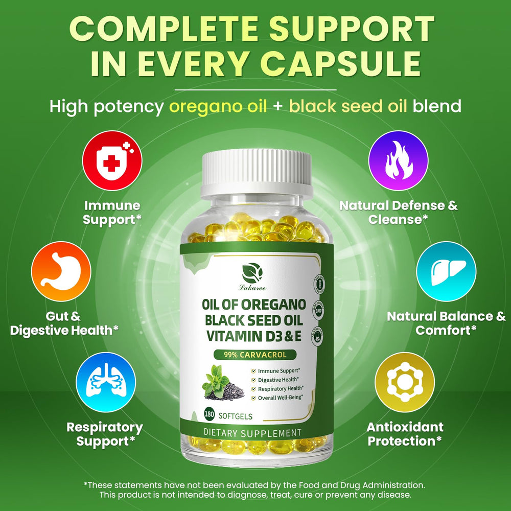 Lukaree vitamin D3 E graphic emphasizes added nutrients for immune and antioxidant support.