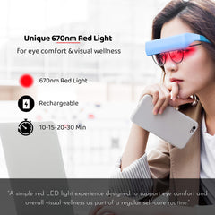 Lukirch 670nm glasses offer four timer options for flexible sessions.