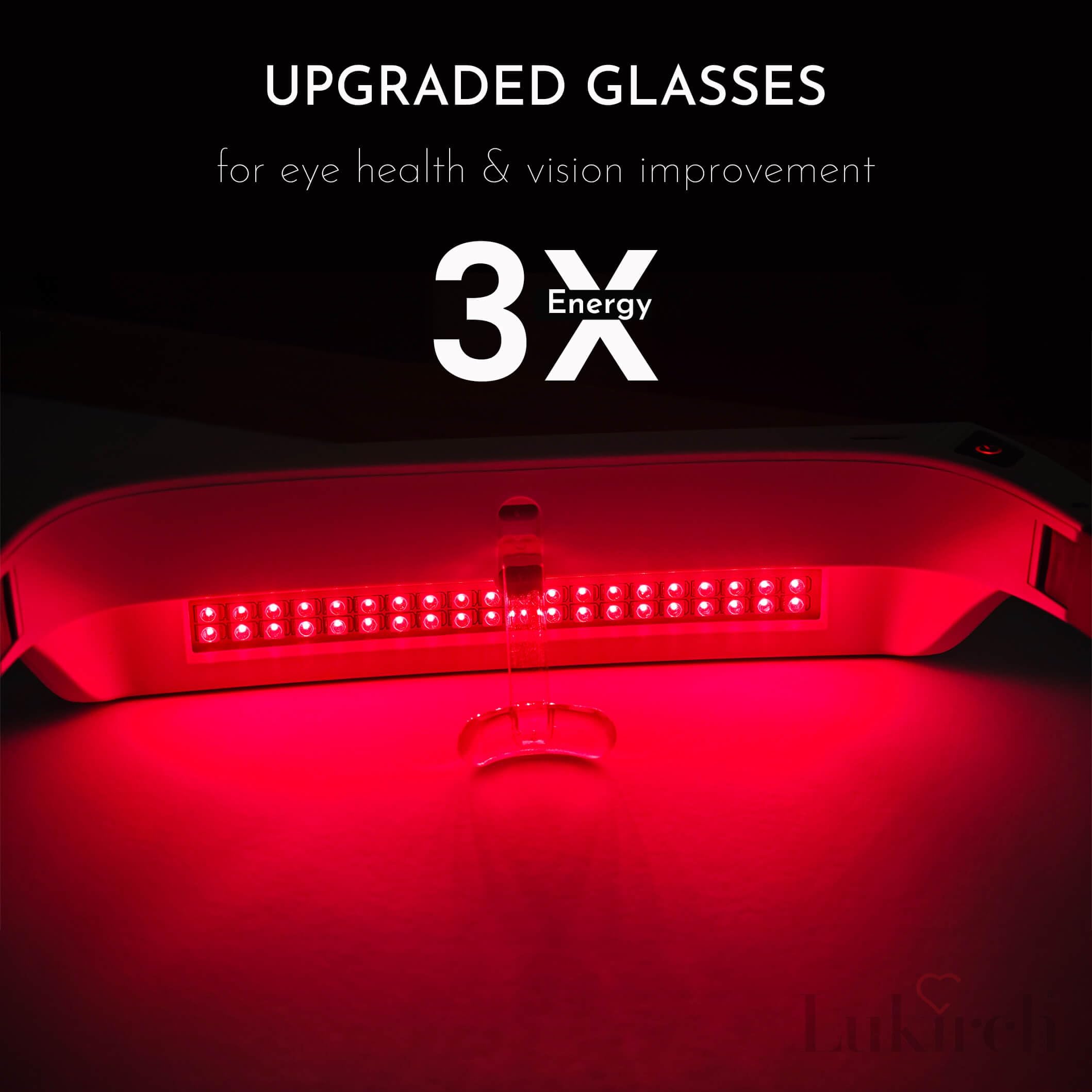 Lukirch 670nm glasses fit over most prescription eyewear comfortably.