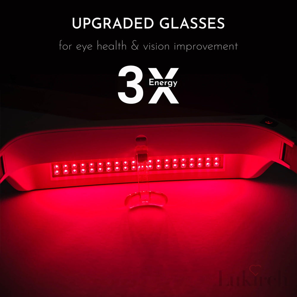 Lukirch 670nm glasses fit over most prescription eyewear comfortably.