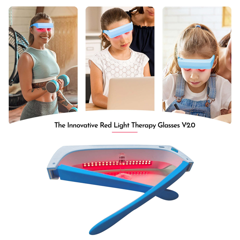Lukirch red light glasses 670nm deliver UV-free red light for safe use.
