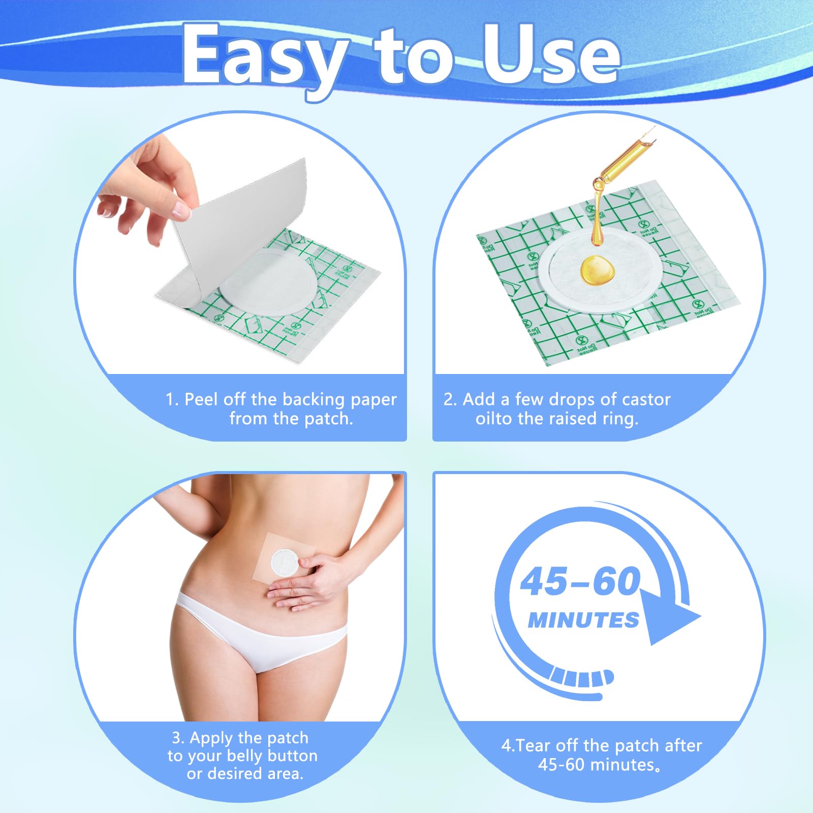 LukToMao PU film leak-proof coverage keeps patch firmly in place.