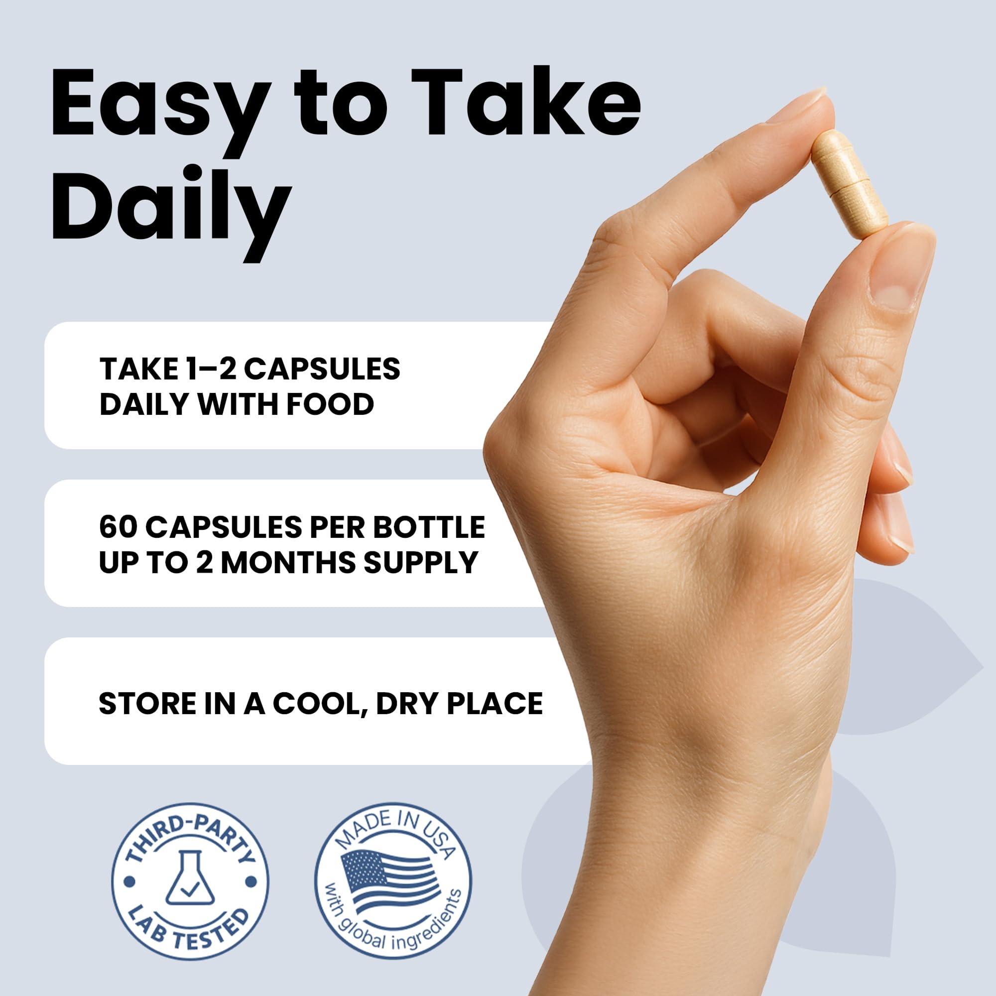 Luma Nutrition B12 usage card suggests a simple daily routine.