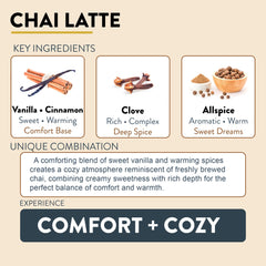 Lumeance Chai Latte Candle amber jar label detail highlighting handcrafted quality.