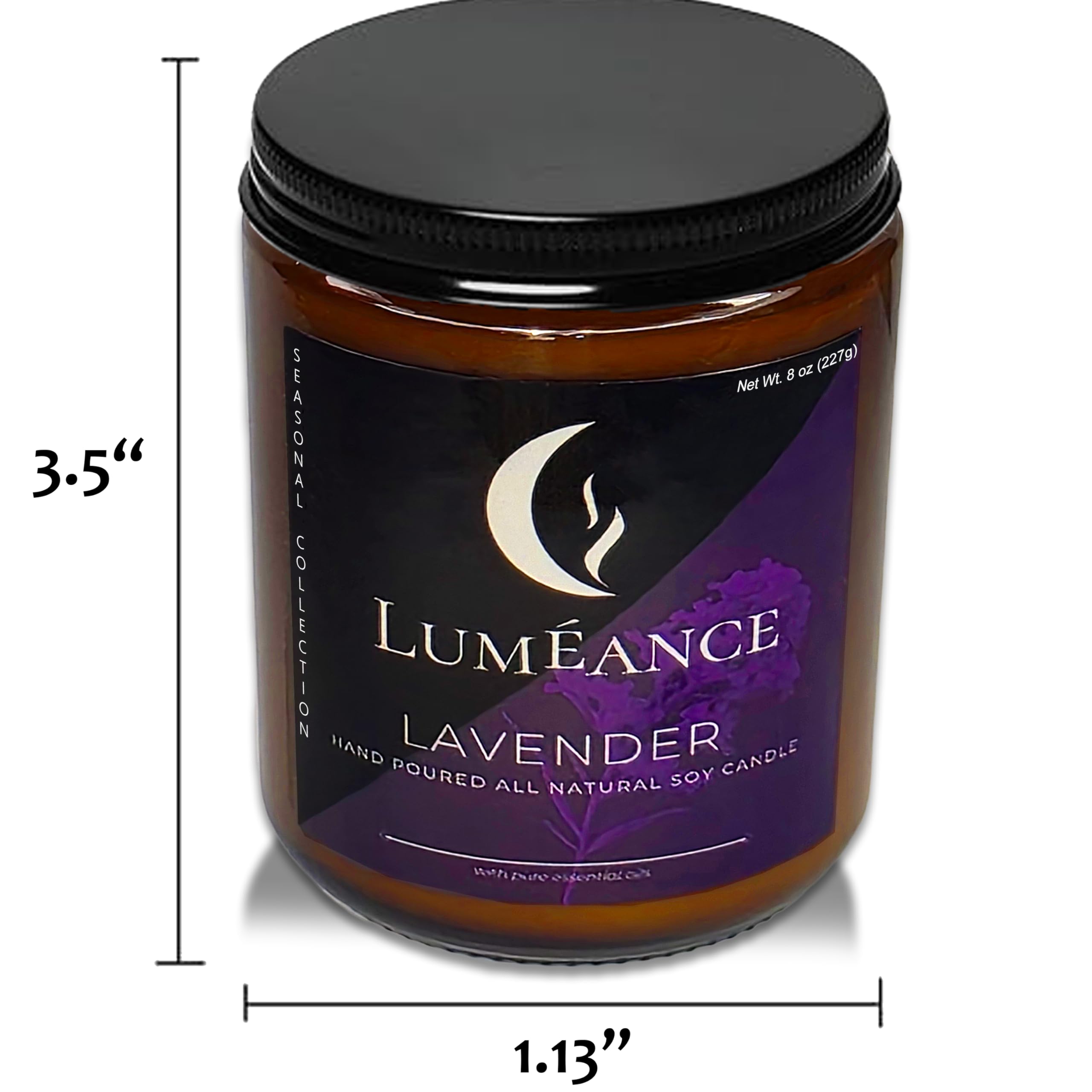 Lumeance Chai Latte Candle living room scene with inviting aroma and warm light.