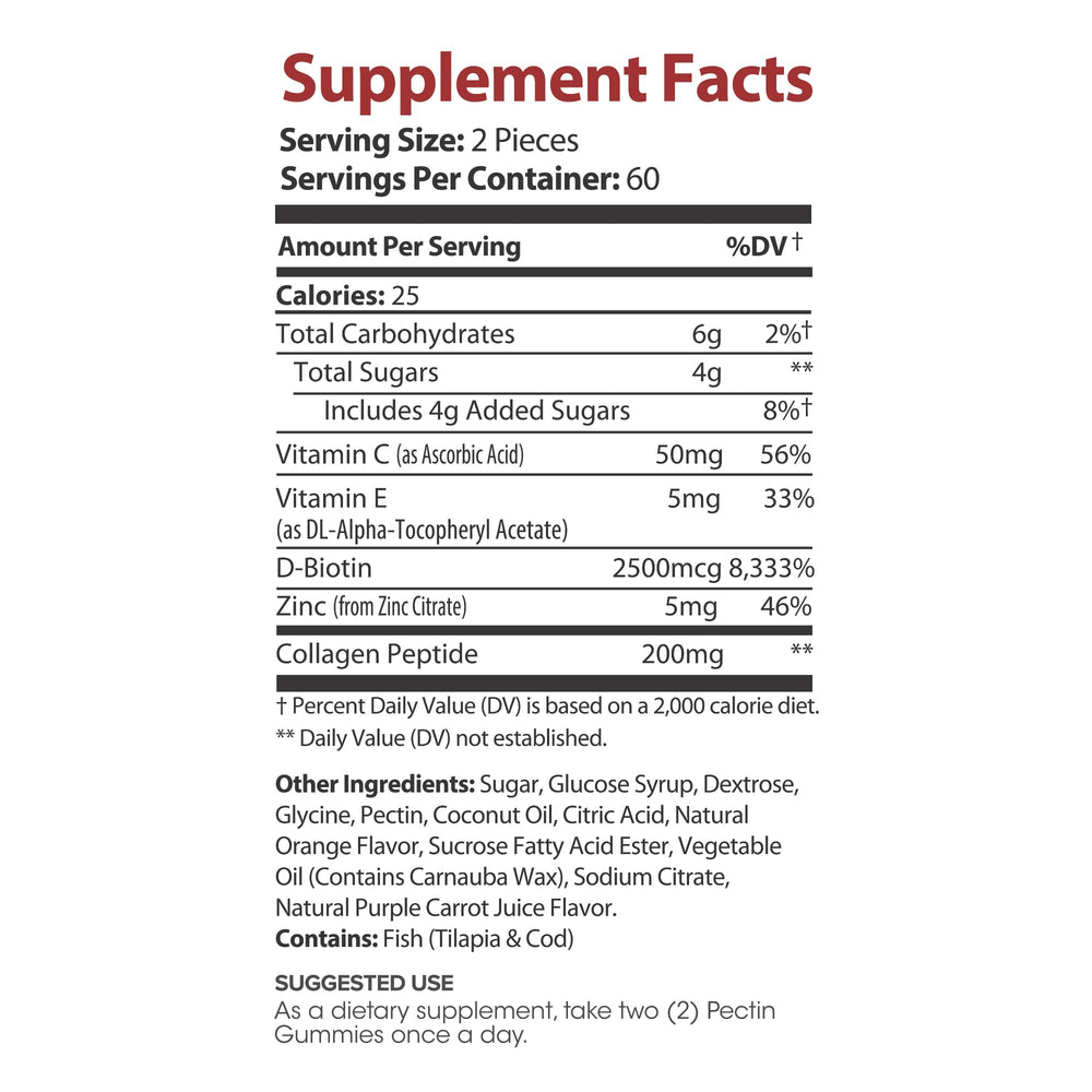 Lumen Naturals Collagen Gummies bottle back shows vitamins and serving size.