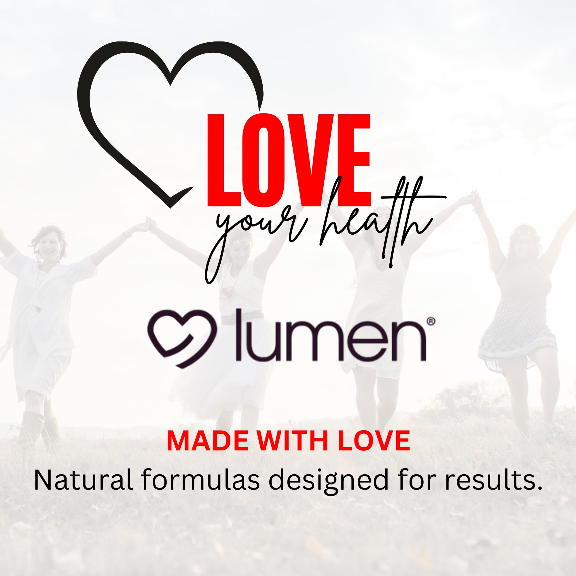 Lumen Naturals ThermoGlow vegan and gluten-free status shown on label.