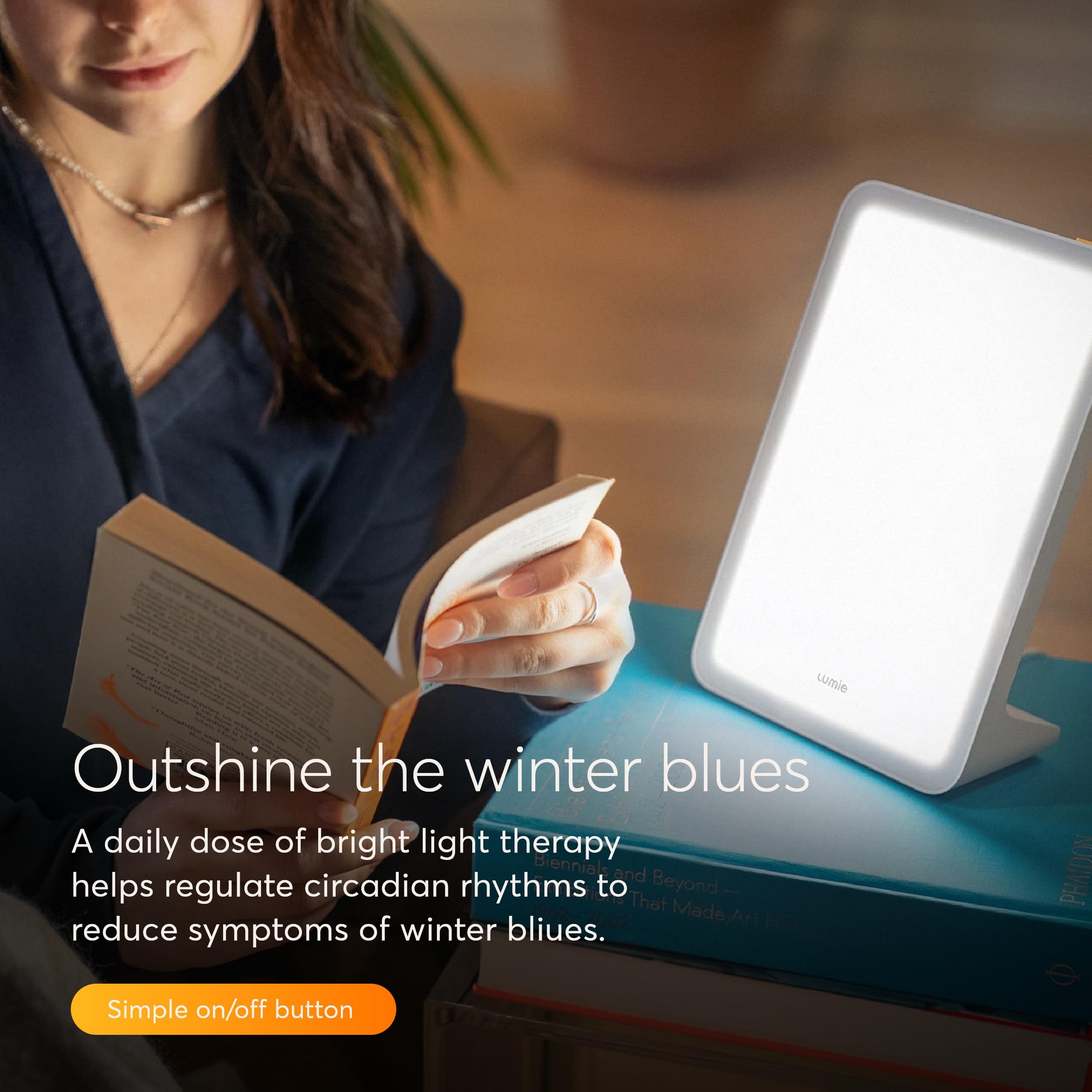 Lumie Mini Lamp used during 30–60 minutes to boost alertness