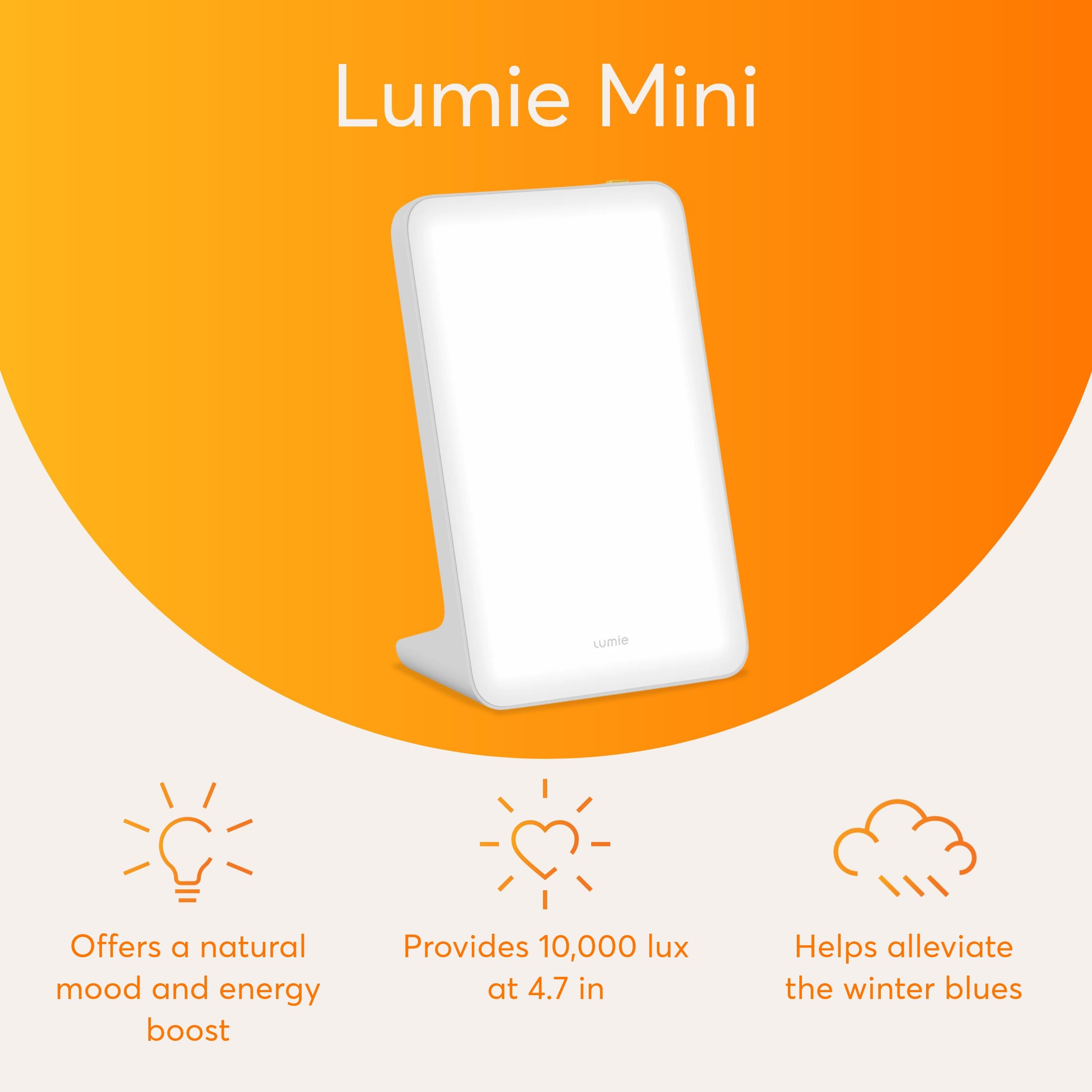 Lumie Mini Lamp demonstrates daylight-simulating light for daily rhythm support