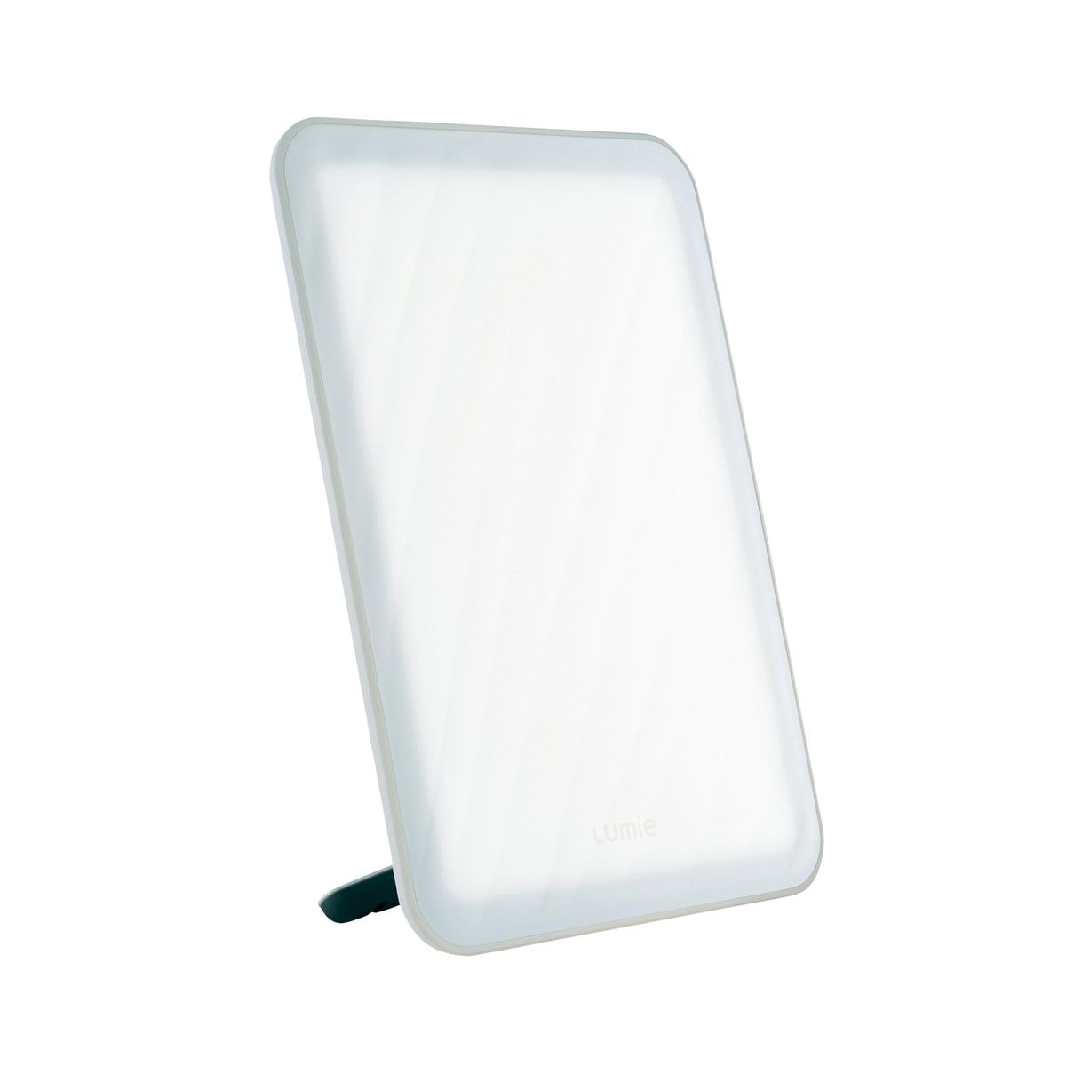 Lumie Vitamin L lamp front view with compact bedside-friendly design