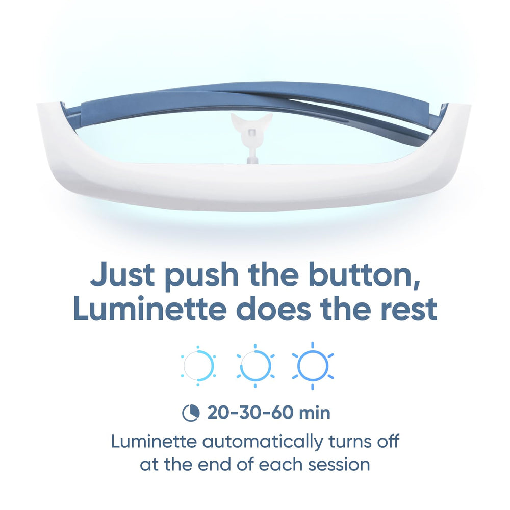 Luminette 2 long-lasting battery supports multiple sessions