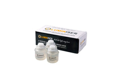 LUMINISER lamp liquid oil cartridge cap-closed ensuring leak-free storage.