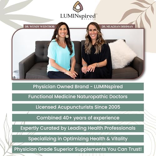 LUMINSPIRED HEALTH serving size capsules arranged for daily use