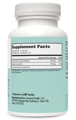 LUMINSPIRED HEALTH vitamin D3 K2 capsules close-up highlighting high potency dosage