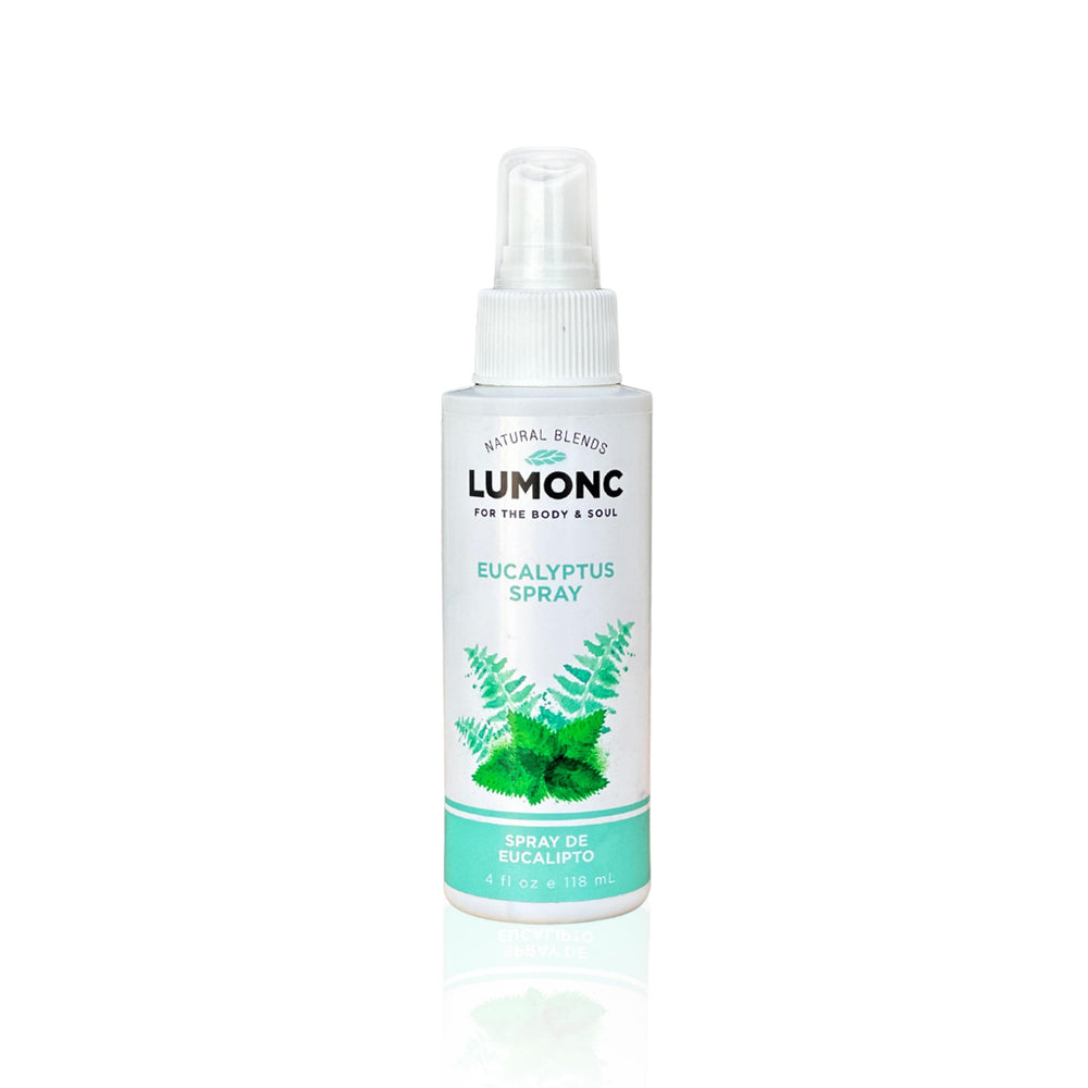 Lumonc Eucalyptus Spray bottle pour for quick air clarity and refreshment.