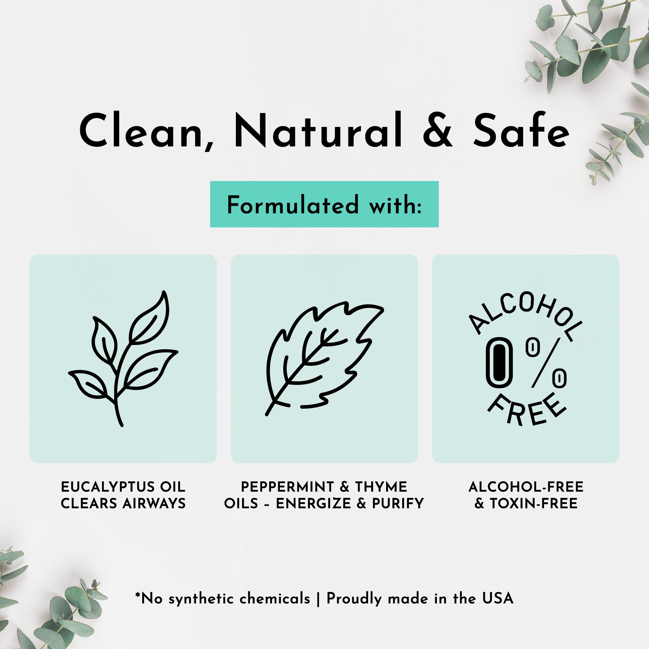 Lumonc Eucalyptus Spray travel-friendly bottle for everyday use anywhere.