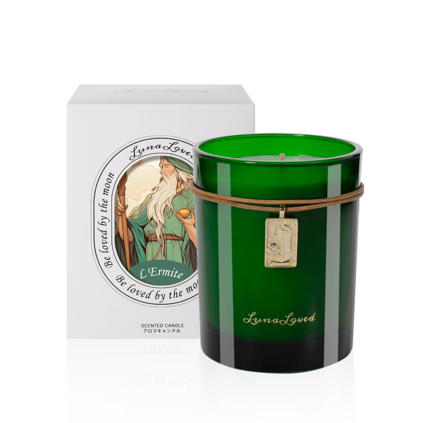 LunaLoved The Hermit scented candle in a jar creates a cozy, meditative atmosphere.