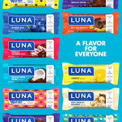 LUNA Bar Chocolate Dipped Coconut on-the-go snack for busy days.