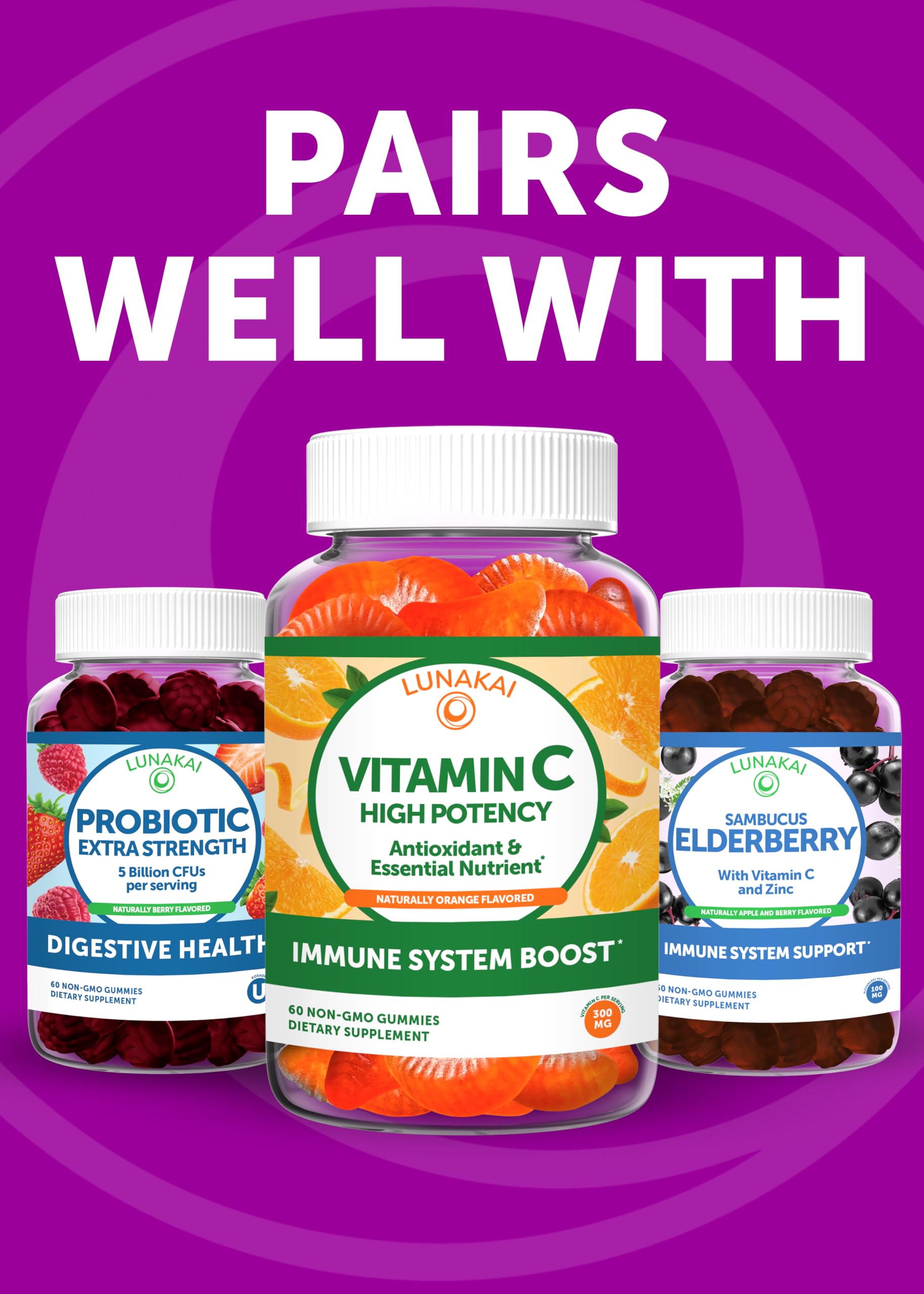 Lunakai 60-count bottle supports a consistent daily routine.