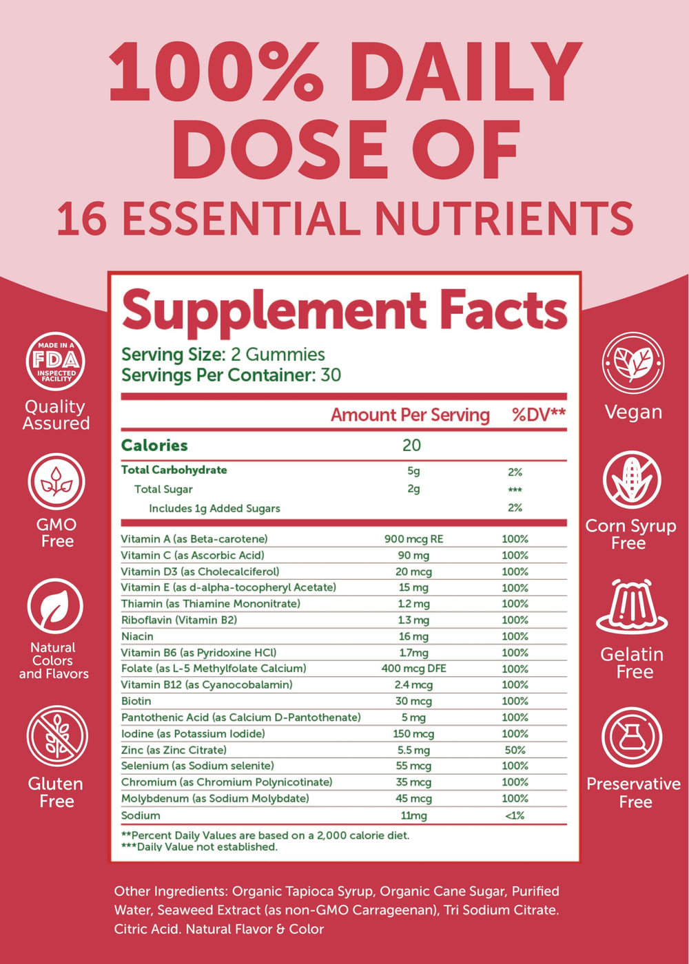 Lunakai allergen-free packaging label communicates gluten- and soy-free formula